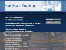Tablet Screenshot of peak-health.org.uk